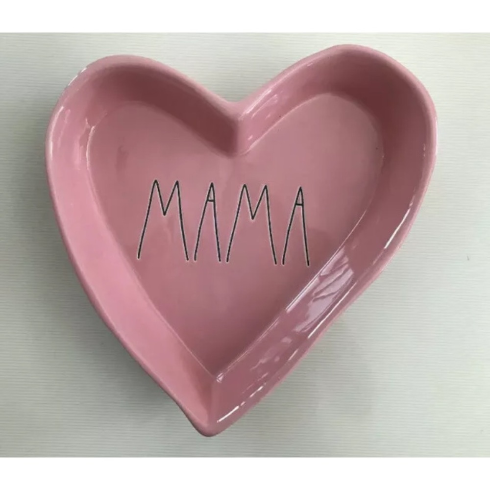 Rae Dunn Pink Mama Heart Dish Bowl--Gift for Mom Mother.